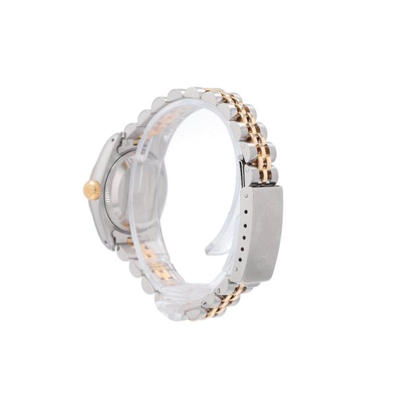 Rolex Ladies Datejust 26mm Two-Tone Champagne Roman Dial Fluted Jubilee 69173 main image 5
